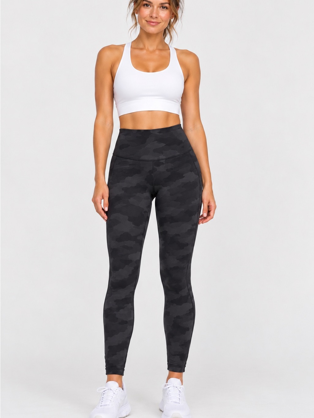 Lululemon Align Pant 28” Incognito Camo Multi Grey Leggings Size 12